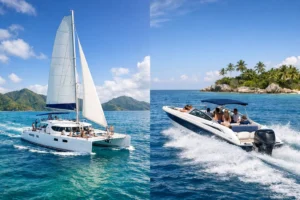 HOME 14 Catamaran Cruise vs Speedboat Excursion