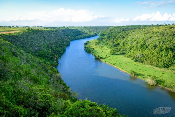 a river running through a body of water